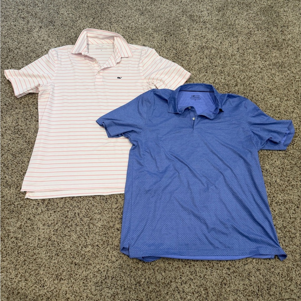 Vineyard Vines Polo Lot of 2 Men’s Large and Men’s Medium. Great condition.